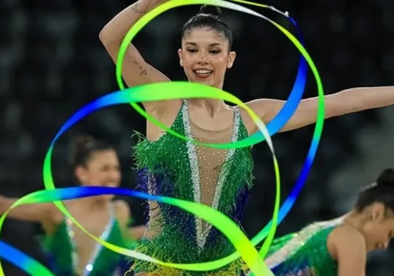 Duda Arakaki será homenageada em Maceió por trajetória na ginástica rítmica