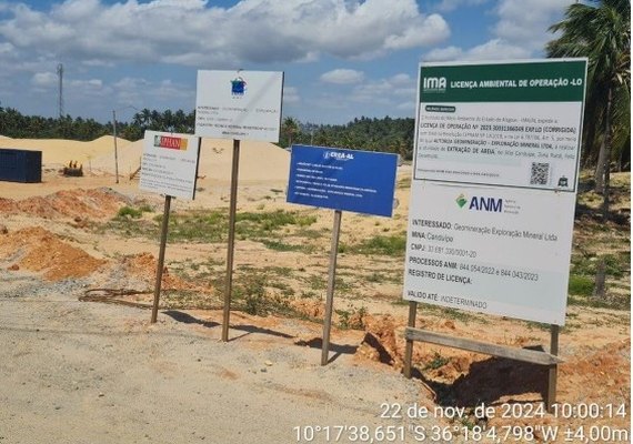 Moradores de Feliz Deserto divulgam carta aberta e abaixo-assinado contra mineração de areia