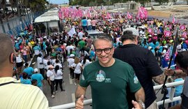 Candidato a vereador participa de maratona de caminhada e caravana na parte alta de Maceió