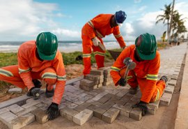 Maceioenses comemoram avanço das obras de reurbanização na orla da Praia da Avenida