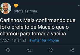 JHC não se pronuncia sobre convite para vacinação à Carlinhos Maia