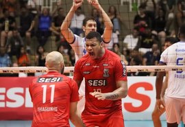 Sesi-Bauru vence Suzano e vai à semifinal da Copa Brasil de vôlei