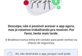 App do Bradesco fora do ar: clientes enfrentam instabilidade nos serviços digitais