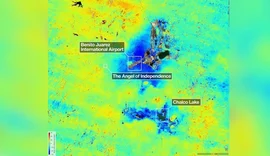 Satélite da Nasa revela afundamento extremo da Cidade do México