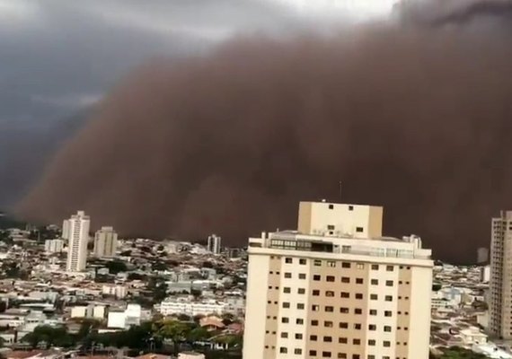 Tempestade de areia atinge cidades do interior de São Paulo e do Triângulo Mineiro