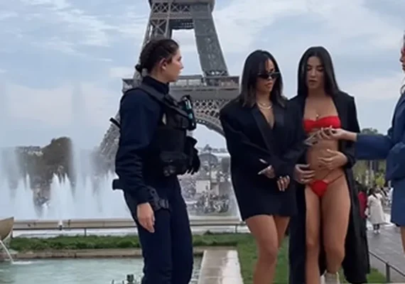 Vídeo: influenciadoras brasileiras são abordadas pela polícia durante fotos de biquíni em Paris