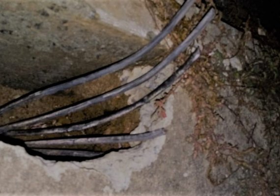 Cabos de iluminação são furtados na Avenida Pierre Chalita