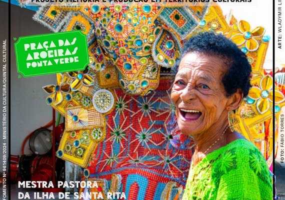 Agosto da Cultura Popular: roda de coco será realizada em homenagem à mestra Pastora da Santa Rita em Maceió