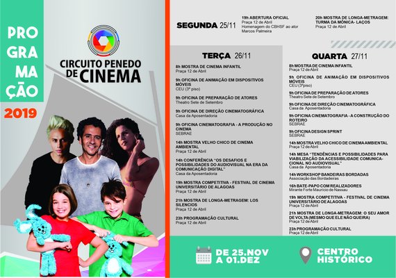 Circuito Penedo de Cinema 2019 terá filmes premiados e presenças nacionais