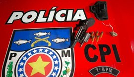 Polícia apreende arma de fogo ao atender ocorrência em Olho d’Água das Flores