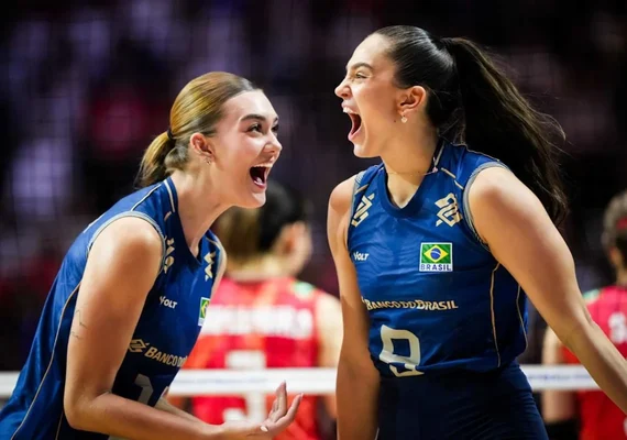 Brasil derrota Japão por 3 sets a 1 e se aproxima da fase final da VNL