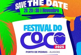 Porto de Pedras anuncia Festival do Coco 2025, garantindo que será o maior evento do ano no Norte de AL
