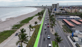 Orla marítima ganha mais 2,1 km de faixa de passeio compartilhado