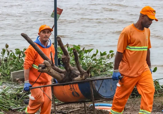 Nível do Guaíba fica abaixo da cota de inundação pela 1ª vez em um mês