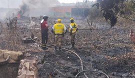 Incêndio de grandes proporções atinge chácara em Rio Largo