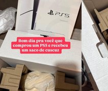Alagoano compra PS5 em promoção e recebe pacote de fubá
