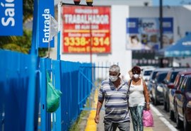 Alagoas tem 91.016 casos da Covid-19 e 2.250 óbitos