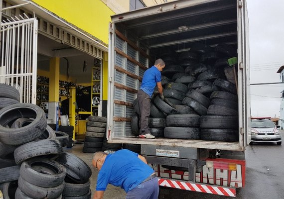Semarh realiza campanha de recolhimento de pneus entre os dias 01 e 15 de junho em AL