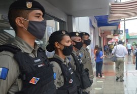 PM-AL intensifica policiamento ostensivo no Centro de Maceió