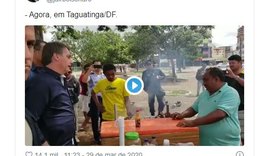 Bolsonaro contraria Ministério da Saúde e faz tour pelo Distrito Federal