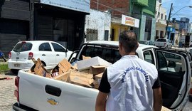 Vigilância Sanitária apreende 300 kg de alimentos e bebidas estragadas no bairro da Levada