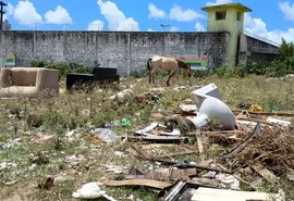MPAL identifica lixo, entulho e ocupações irregulares em terreno do Estado no Tabuleiro