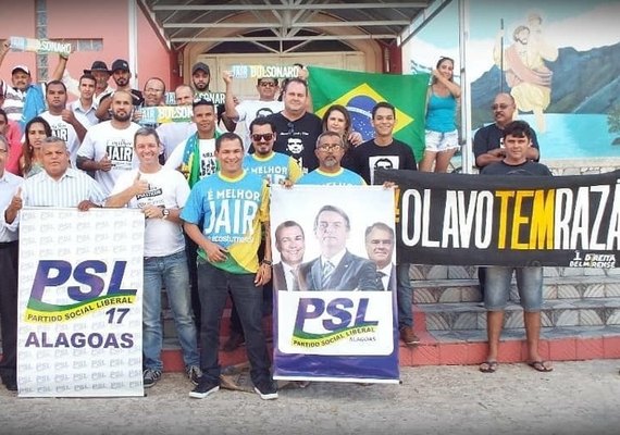 PSL faz ato de apoio a Bolsonaro e Flávio Moreno em Delmiro Gouveia