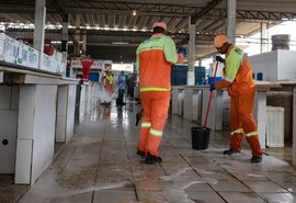 Mercado e feira do Jacintinho terão ações de limpeza nesta segunda (24)