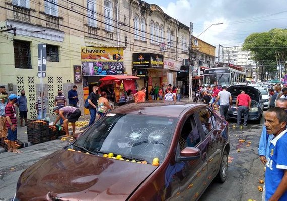 Motorista agredido por causar acidente no Centro, volta para o HGE e passa por cirurgia neurológica