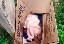 Recém-nascido com 730 gramas é encontrado dentro de caixa de papelão no interior de Alagoas