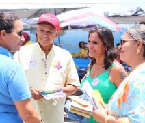 Campanha corpo a corpo de Cícero e Eliane ganha simpatia de milhares de alagoanos