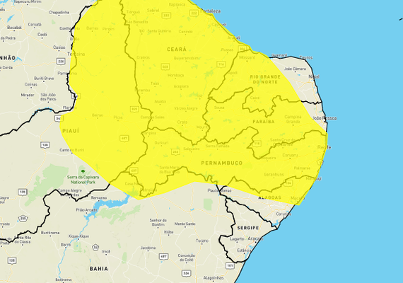 Maceió e mais 62 municípios de Alagoas terão chuvas intensas, aponta Inmet