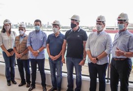 Com investimento de R$ 5,7 milhões, ministro Tarcísio visita terminal do Porto de Maceió
