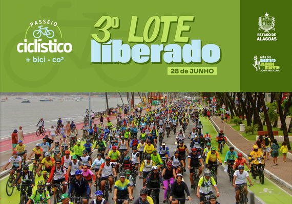 IMA abre terceiro lote de inscrições para Passeio Ciclístico em Maceió