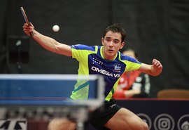 Hugo Calderano fica em segundo no Campeonato Alemão de tênis de mesa