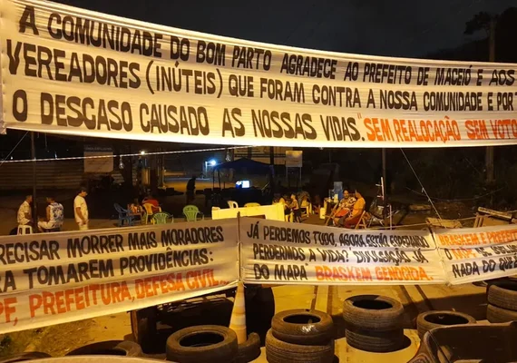 Justiça determina fim de protesto em área da Braskem em Maceió; manifestantes mantêm acampamento