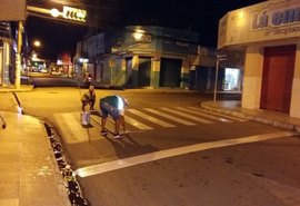 SMTT leva ações de revitalização em sinalização das ruas de Arapiraca