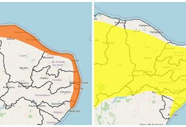 Inmet emite alerta sobre fortes chuvas em Alagoas neste final de semana