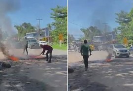 Familiares de homem preso por estupro à própria filha protestam por sua inocência em Maceió