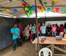 Sescoop-AL orienta agricultores com ação sobre cooperativismo em Branquinha