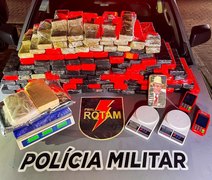 PM registra 25 armas de fogo e 114 quilos de drogas apreendidas na última semana em Alagoas