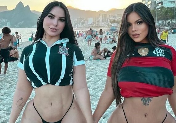 Modelos plus size 'bombam' na web com fotos juntas em praia do Rio