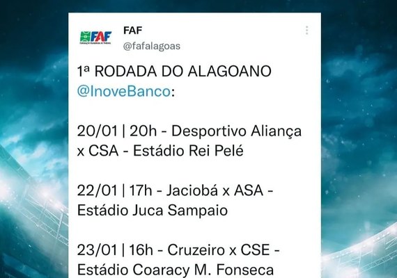 1ª rodada do Alagoano 2022 continua neste fim de semana