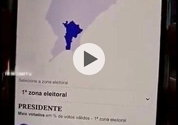 É falso o vídeo que mostra divergência no resultado de Zonas Eleitorais de Maceió