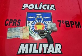 PM apreende drogas e arma de fogo em operações no interior de Alagoas