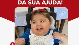 Família faz apelo por doação de sangue para menina de 2 anos internada em Maceió