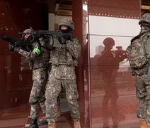 Coreia do Sul simula ataques com bombas, drones e agentes químicos