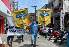 Projeto ‘Frevo Correndo no Centro’ diverte foliões em centros comerciais de Maceió