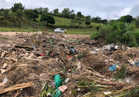 Município de Cajueiro é autuado por descarte irregular de lixo