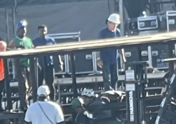 Trabalhador morre na montagem do palco para show de Shakira